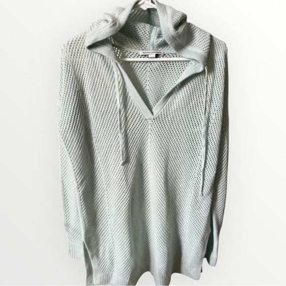 Autumn Cashmere L Light Blue‎ Hoodie - Picture 1 of 2